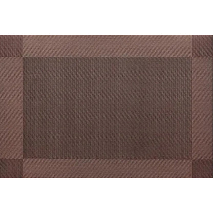 Mantel X4 Und Individual Mesa 45x30cm Antideslizante Marrón Oscuro Lisa