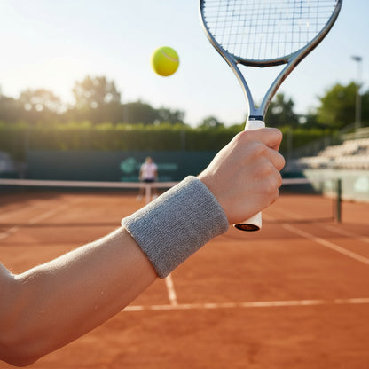 Par De Muñequeras Largas Para Deporte Tenis Fitness Running