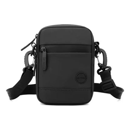 Morral Bandolera Bolso Unisex Impermeable Moda Hombre Mujer Negro Lisa