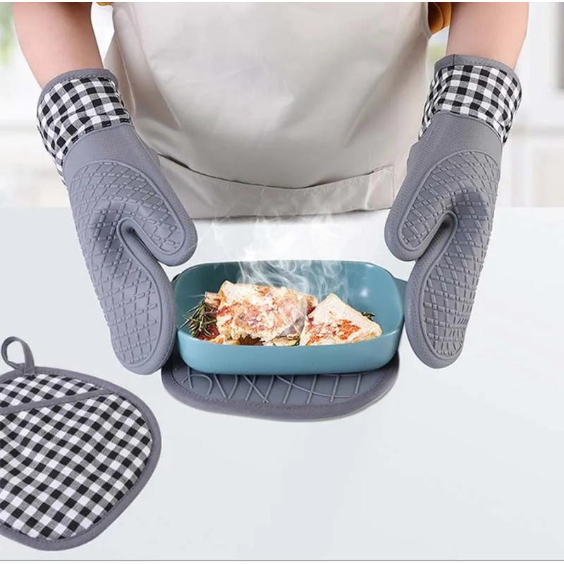 Guante Manopla De Cocina Agarradera De Silicona Gastronomía