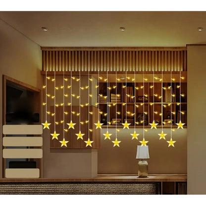 Guirnalda Luz Estrellas Led 4m Con 19 Ramos Luces Hogar Cálida