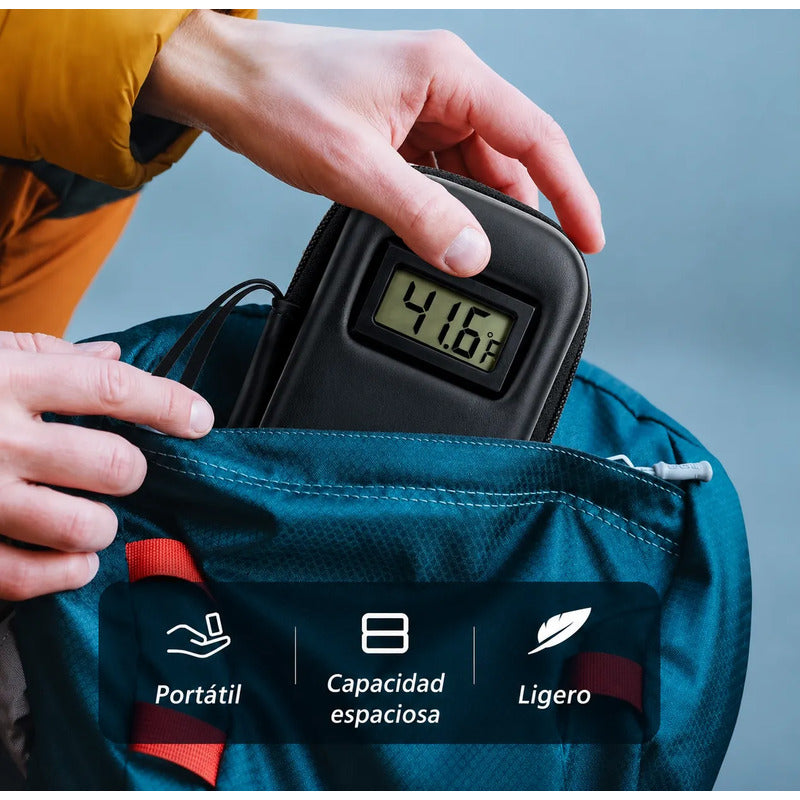Estuche Enfriador De Insulina Con Termómetro Incluye 2 Geles Azul