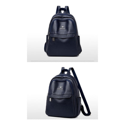 Mochila De Mujer Casual Dama Eco Cuero Cuerina Antirrobo C2