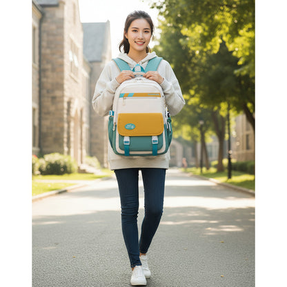 Mochila Escolar Liceal Unisex Impermeable Viaje Jianglida