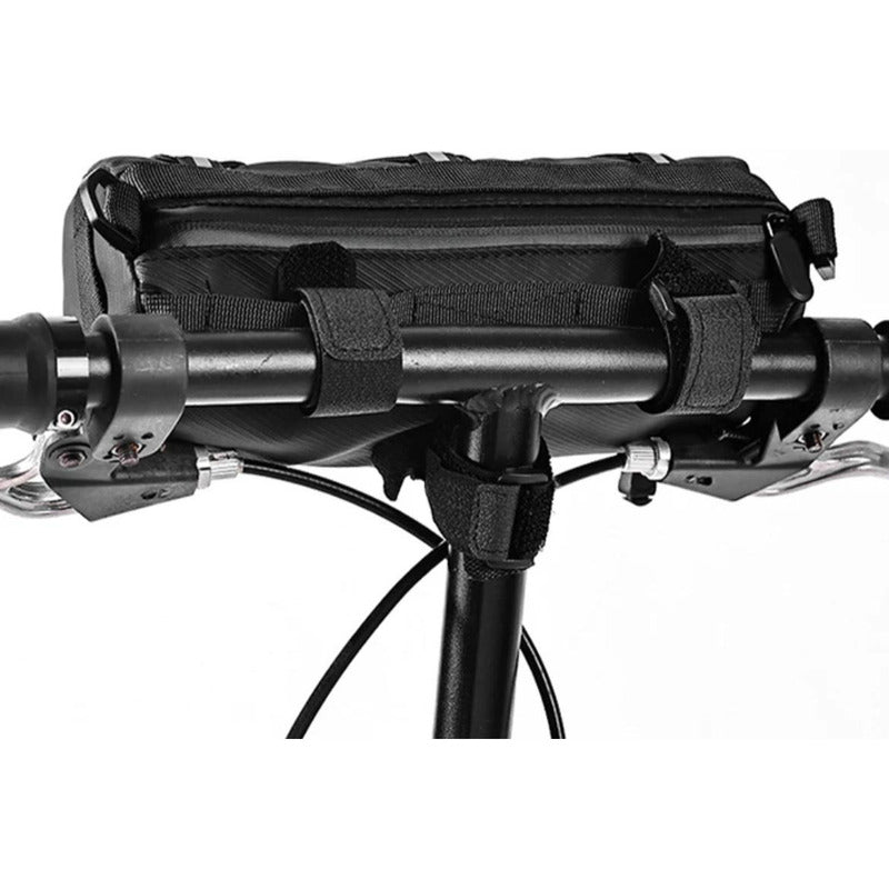 Bolso De Bici Bicicleta Impermeable Para Cuadro Y Manillar Negro