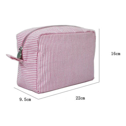 Neceser De Tela Organizador De Viaje Porta Cosméticos Dama