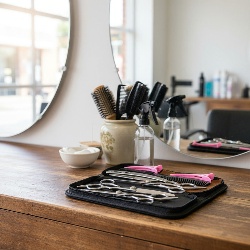 Tijeras De Peluqueria Profesional Set X3 Con Estuche