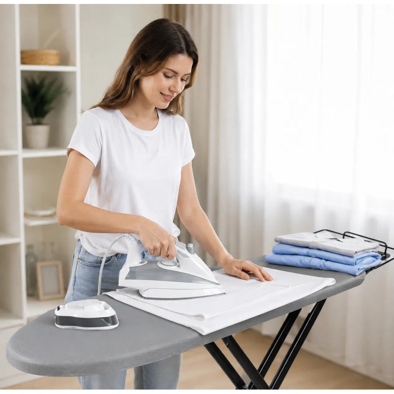Tabla De Planchar Plegable Acero Resistente Antideslizante Tabla De Planchar Negro