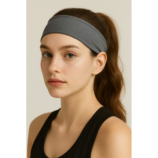 Diadema Deportiva X1 Vincha Para Deporte Elástica Colores Gris