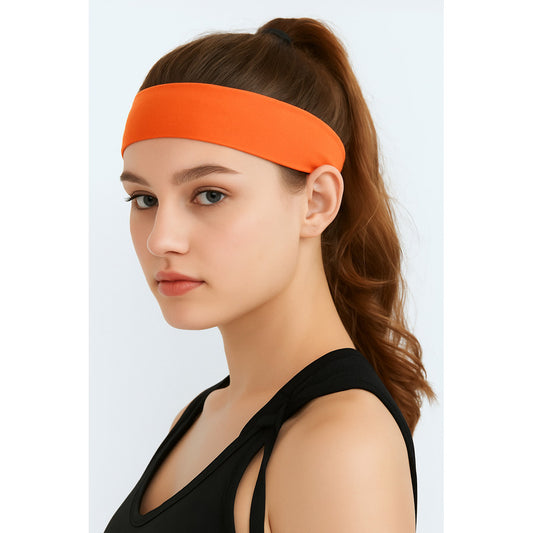 Diadema Deportiva X1 Vincha Para Deporte Elástica Colores Naranja