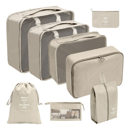 Set Organizador De Viaje 8 Piezas Para Valija Bolsos Ropa