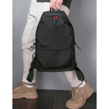 Mochila Escolar Facultad Liceal Impermeable Viaje Lisa Urban Negro Liso