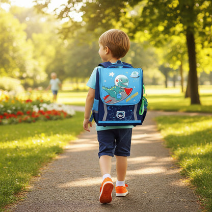 Mochila Escolar Infantil Impermeable Unicornio Dinosaurio