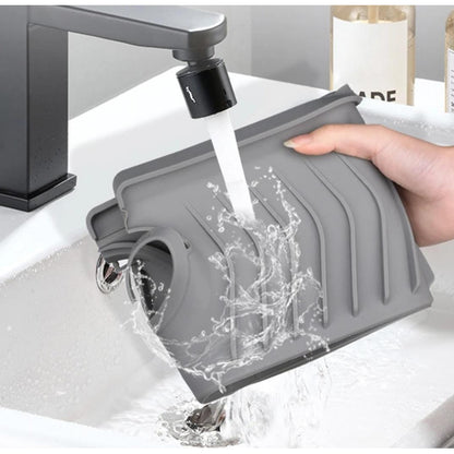 Alfombrilla De Silicona Escurridor De Agua Grifo Cocina Baño