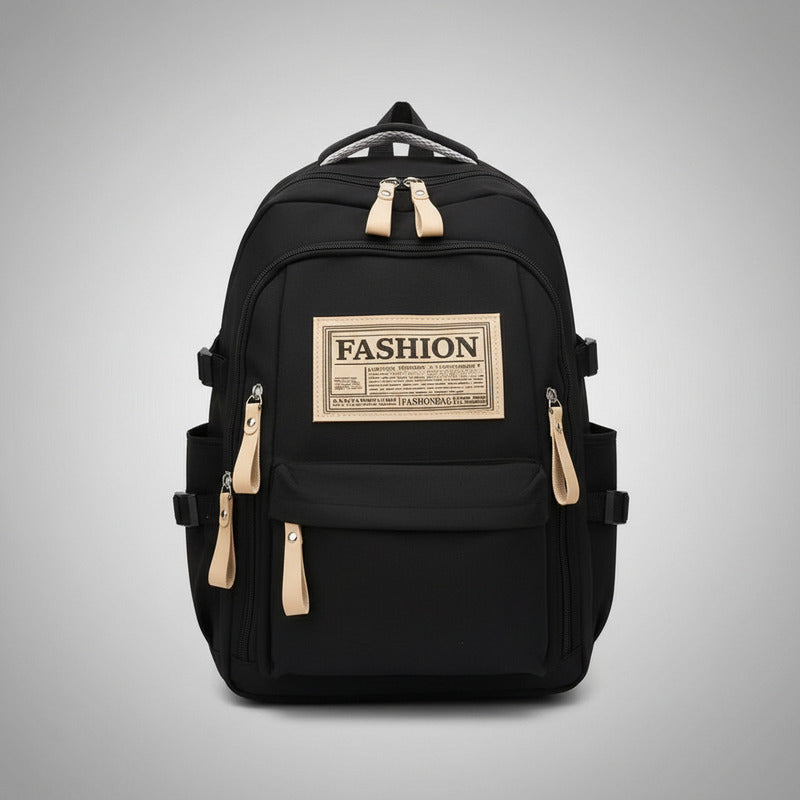 Mochila Escolar Impermeable Urbana Unisex Viaje Resistente Negro
