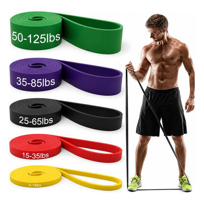 Set Bandas Elásticas De Resistencia Para Entrenamiento Multicolor
