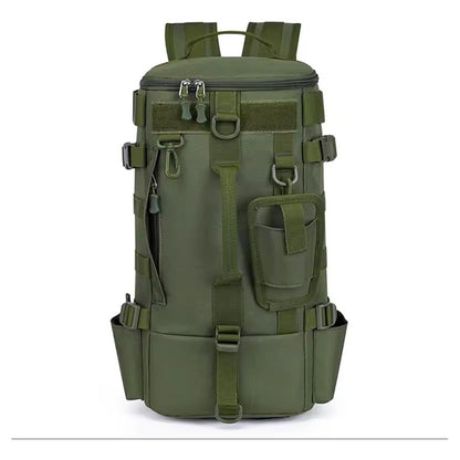 Mochila Para Pesca Camping Multifunción Impermeable Grande Verde Liso