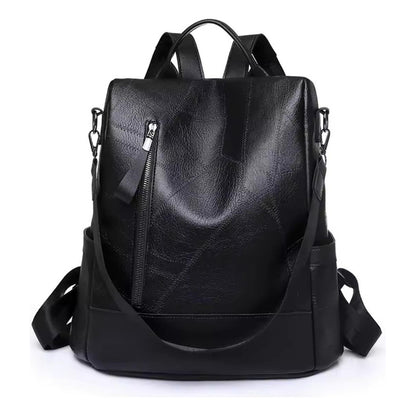 Mochila Mujer Eco Cuero Antirrobo Grande Moda Casual Urbana