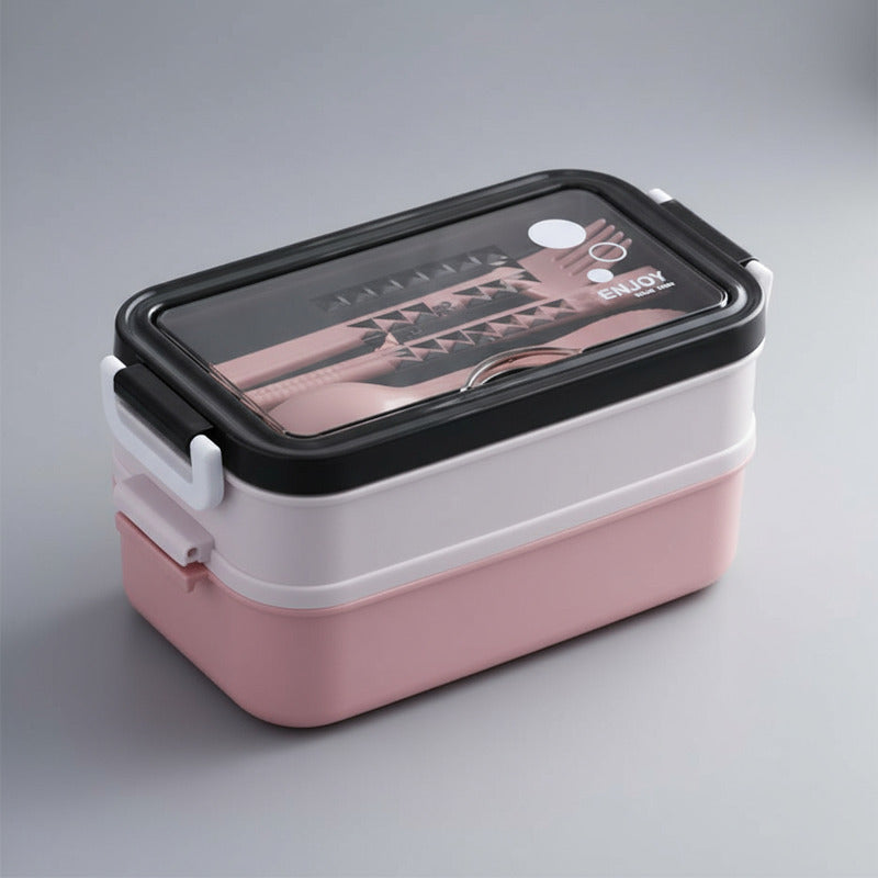 Vianda De Acero Inoxidable 2 Capas Hermética Alimentos