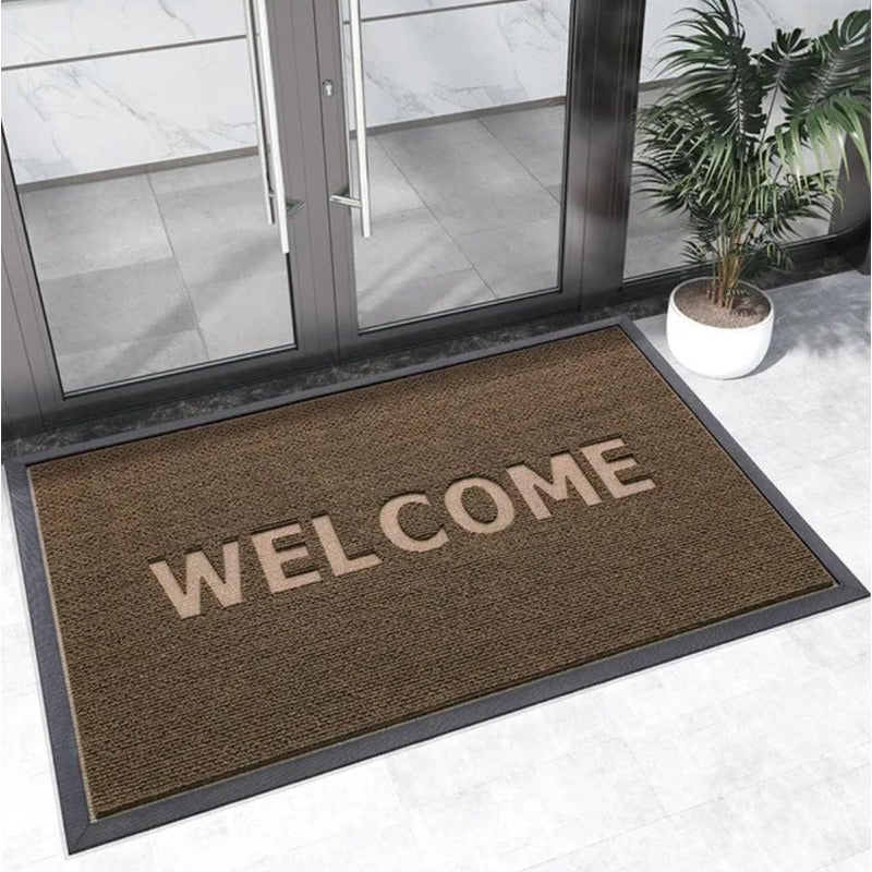 Alfombra De Entrada A Casa Hogar Felpudo Bienvenido Welcome