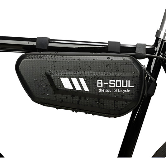Bolso De Bicicleta Bici Bolsa Impermeable Rígido Anticaídas Negro