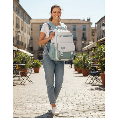 Mochila Escolar Liceal Unisex Impermeable Viaje Jianglida