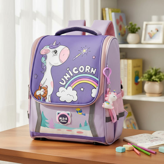 Mochila Escolar Infantil Impermeable Unicornio Dinosaurio
