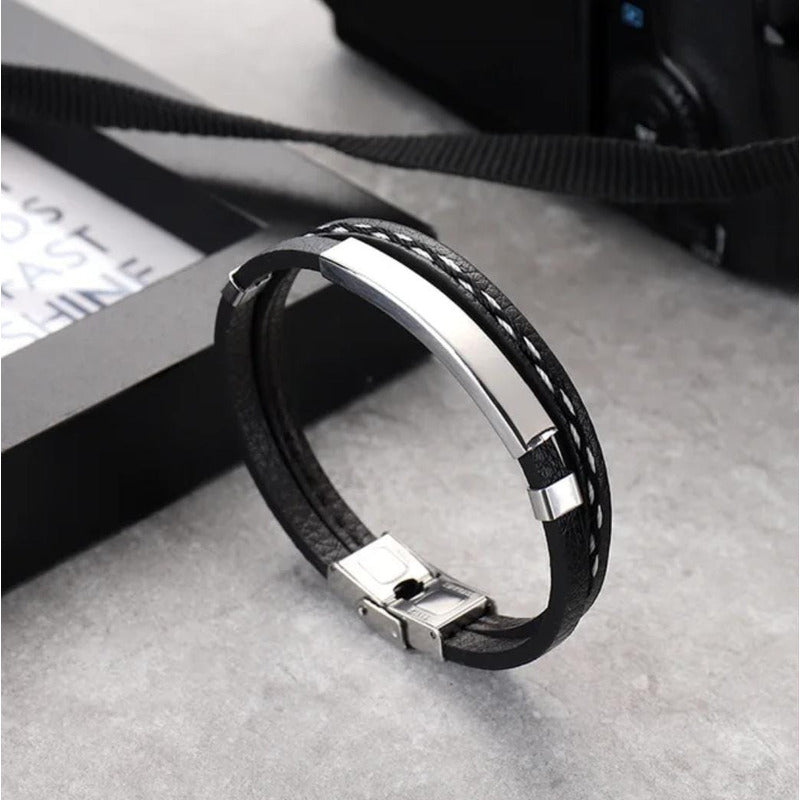Pulsera Brazalete Con Enchapado Moderna Urbana