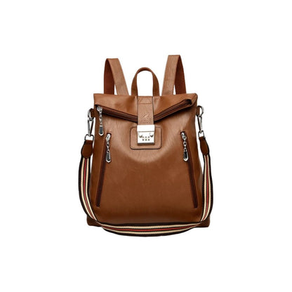 Mochila Cartera Bolso Antirrobo Eco Cuero Moda Dama Numérica