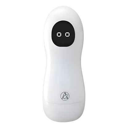 Consolador Masculino Vagina De Silicona Con Vibrador Lavable Blanco
