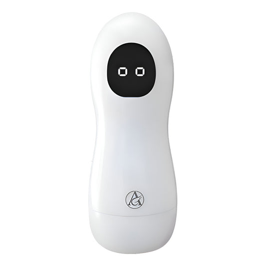 Consolador Masculino Vagina De Silicona Con Vibrador Lavable Blanco