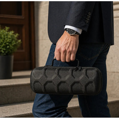 Estuche Organizador Relojes 4 Divisiones Rígido Negro Modern Negro
