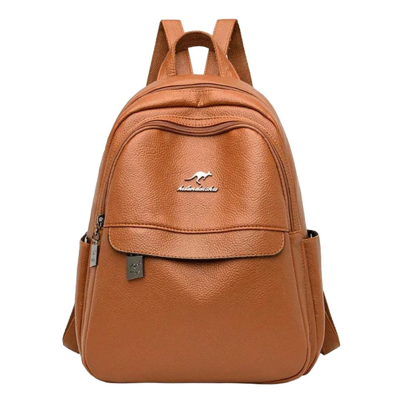 Mochila De Mujer Casual Dama Eco Cuero Cuerina Antirrobo C2