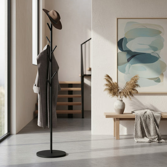 Perchero Metálico Camperas Gorros Carteras Moderno 1,70m