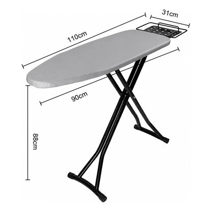 Tabla De Planchar Plegable Acero Resistente Antideslizante Tabla De Planchar Negro