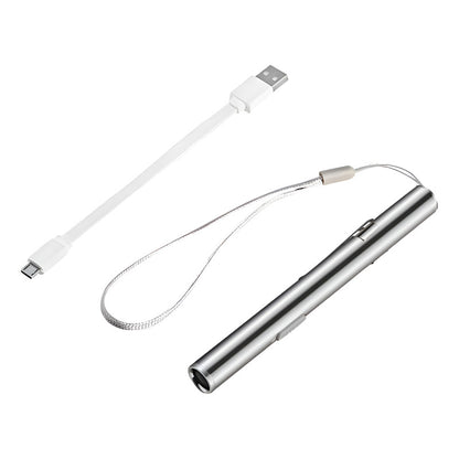 Mini Linterna Led Recargable Usb Táctica Portátil Bolsillo