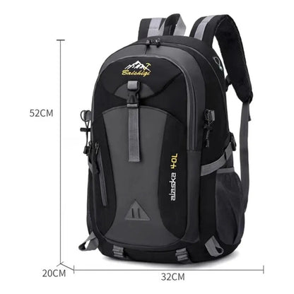 Mochila Deportiva Impermeable Reforzada Camping Trekking 40l Verde Liso