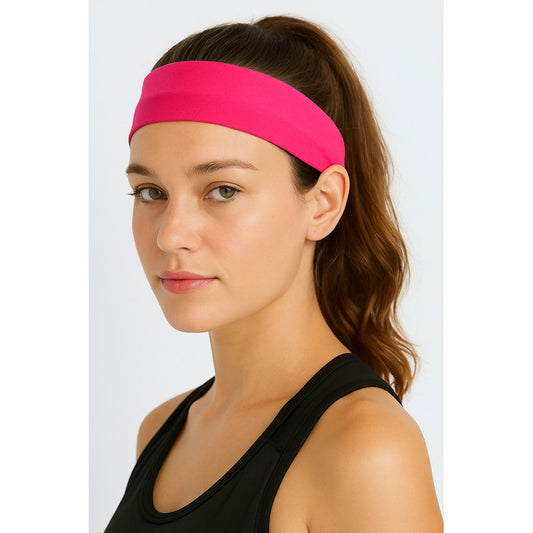 Diadema Deportiva X1 Vincha Para Deporte Elástica Colores Rosa