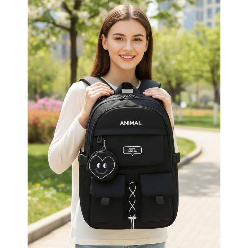 Mochila Escolar Liceal Multiuso Unisex Colores Urbana Animal