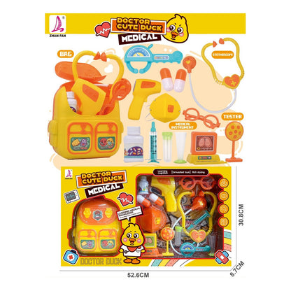 Juguete Set De Valija Doctor Patito Mochila Juego De Roles