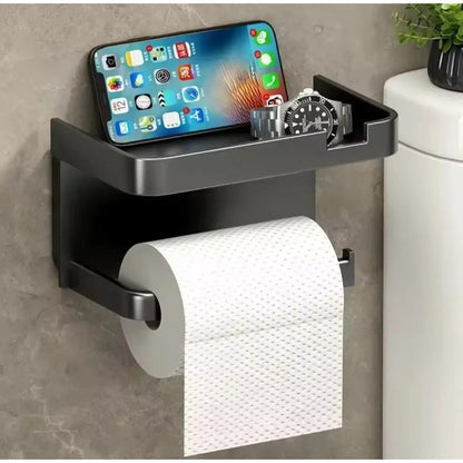 Porta Papel Higiénico Soporte Portarrollos Con Base Celular Blanco