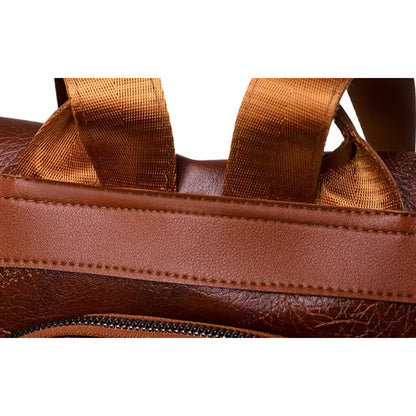 Mochila Mujer Eco Cuero Antirrobo Grande Moda Casual Urbana