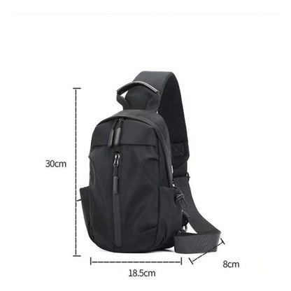 Mochila Bandolera Impermeable Bolso Pecho Cierre Al Medio