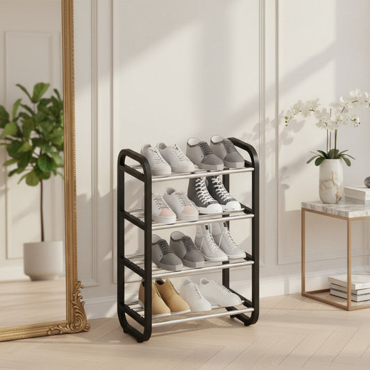 Zapatera De 4 Pisos Organizador De Zapatos Y Calzado Estable