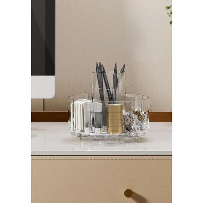 Organizador De Maquillaje Y Cosméticos Giratorio Elegante 1 Transparente