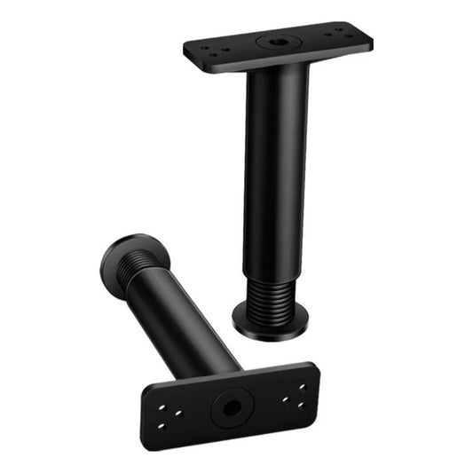 Patas Ajustables Para Cama Y Mesa X4 Unid Negra 15 A 25 Cm