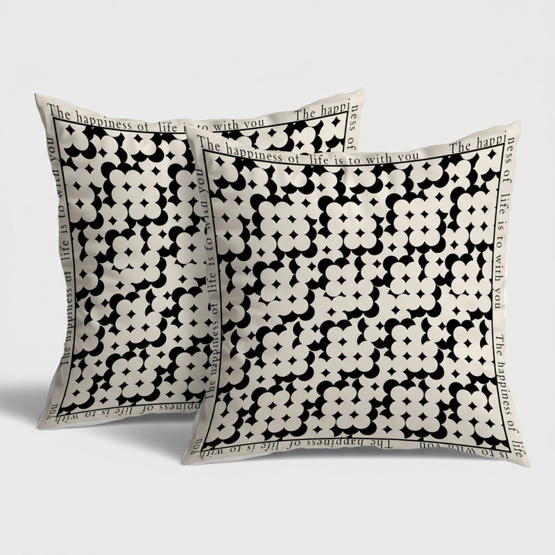Fundas De Almohadón X2 Decoración Hogar Casa Microfibra Cod2