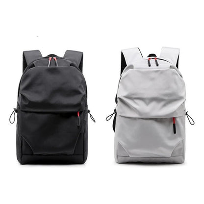 Mochila Escolar Facultad Liceal Impermeable Viaje Lisa Urban Gris Liso