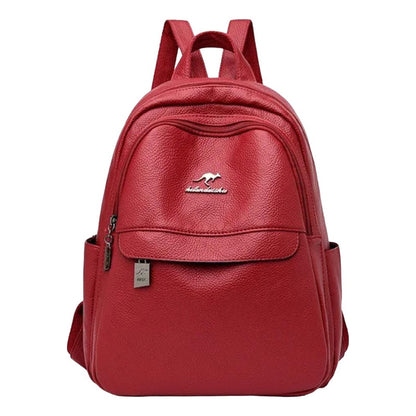 Mochila De Mujer Casual Dama Eco Cuero Cuerina Antirrobo C2
