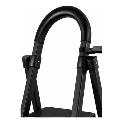 Escalera Antideslizante 3 Escalones Plegable Peldaños Anchos Negro